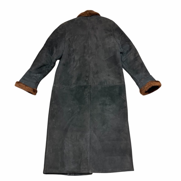 Vtg Clifford Michael Sheepskin Long Rancher Coat Oversized Canadian Adult Medium - Picture 2 of 15